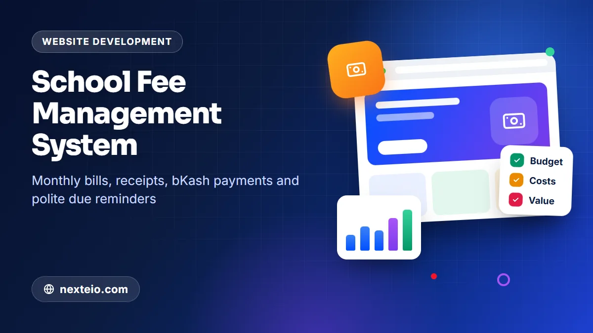 School Fee Management System: Monthly Bills, bKash and Due Reminders