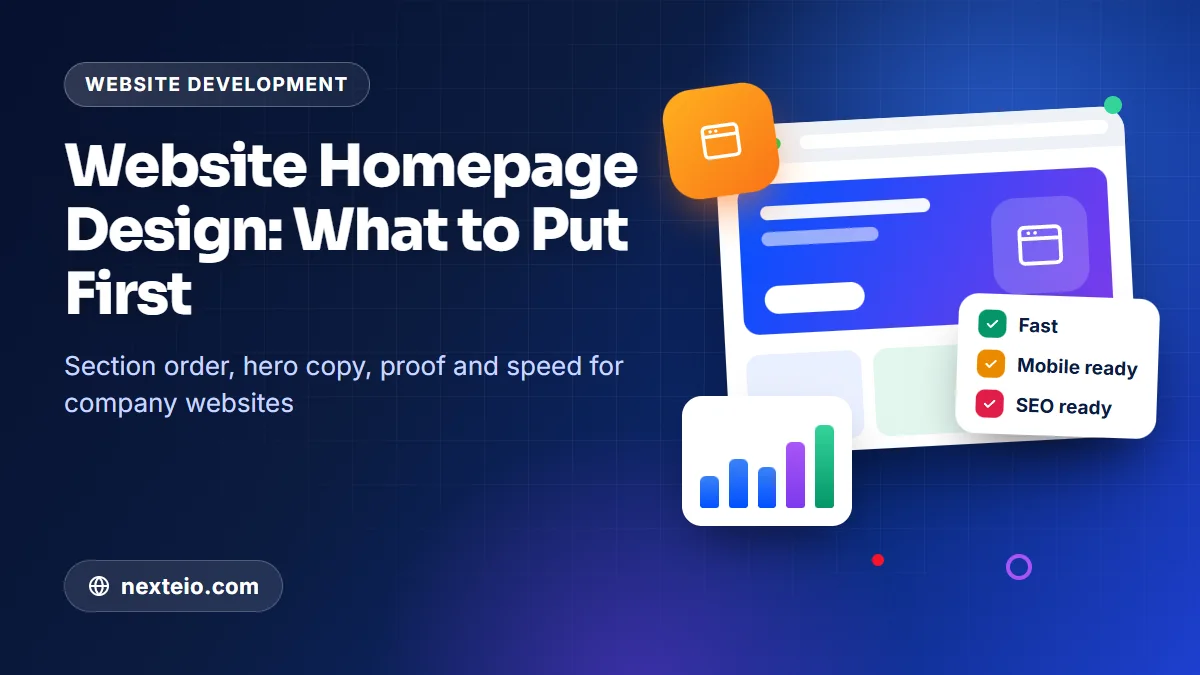Website Homepage Design for a Company: What to Put First