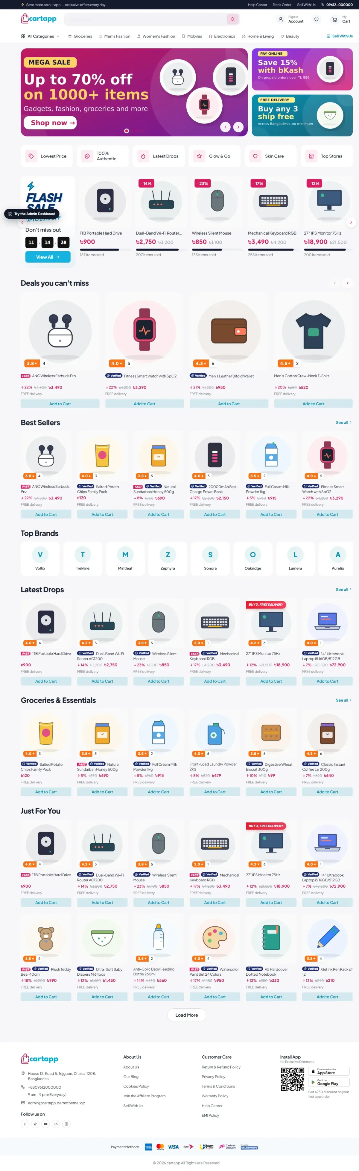 Cartapp website