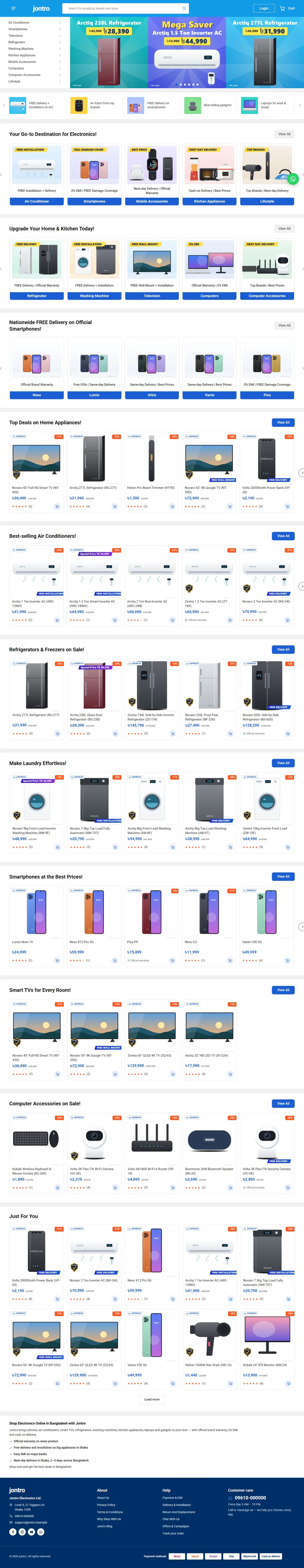 Jontro website
